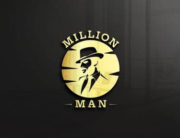 Million Man mascot logo with a man in a fedora