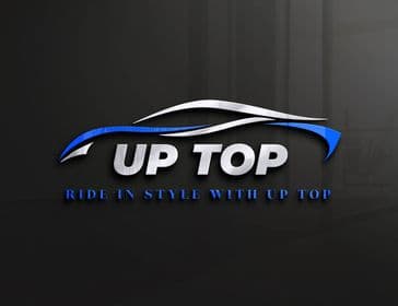 Up Top car styling logo with a sports car silhouette