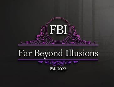 Far Beyond Illusions FBI logo in purple and white
